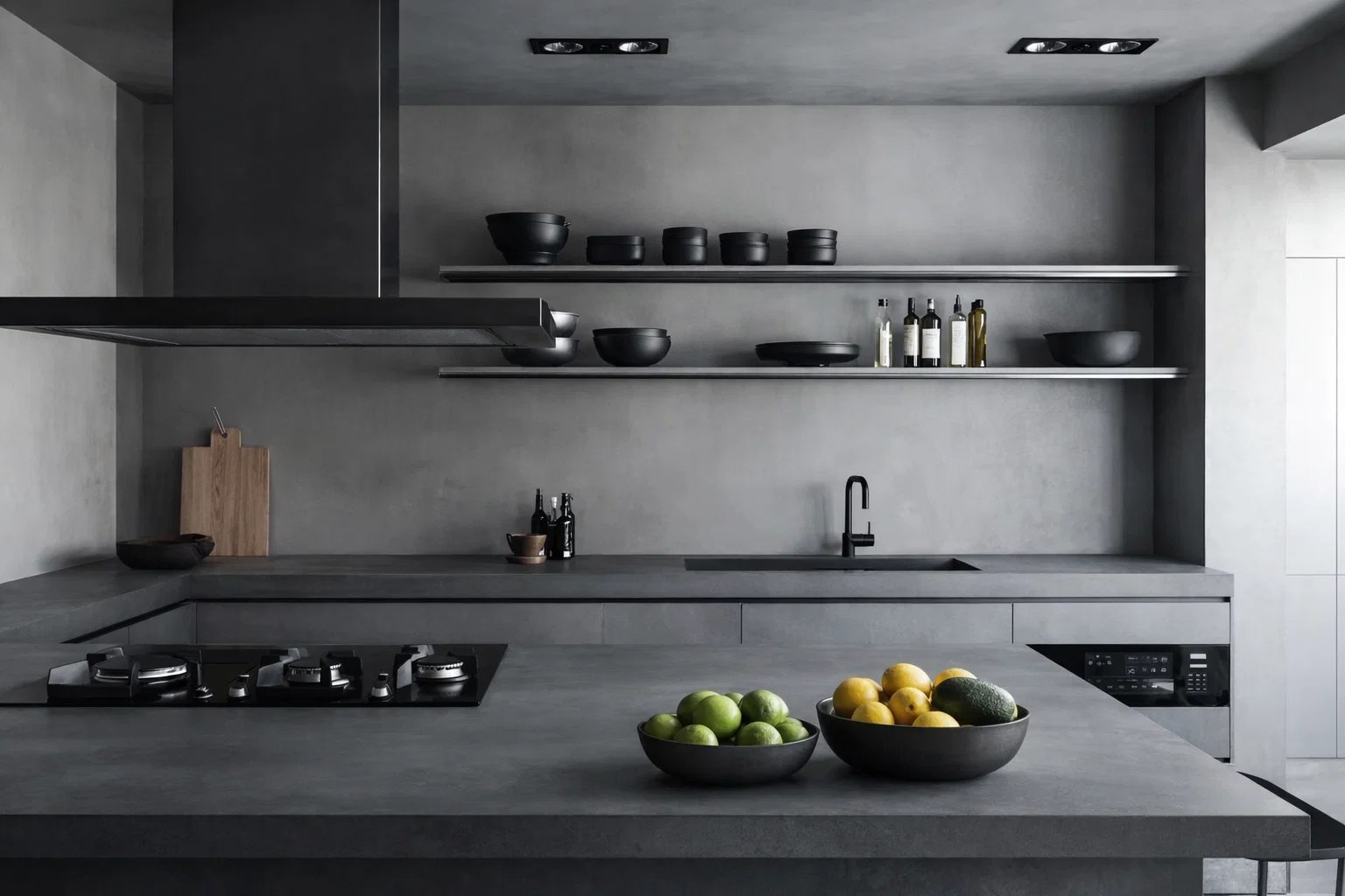 grey kitchen worktop